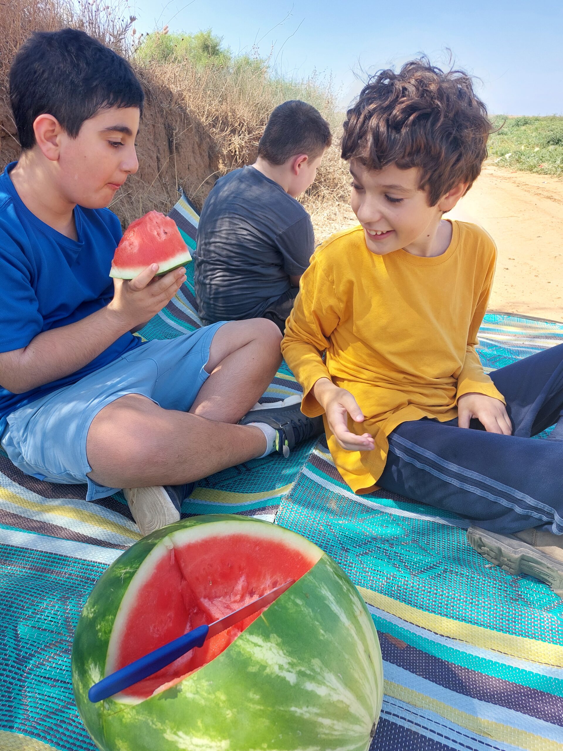 ילדים בטבע — שדות ושמיים